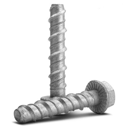 10 x 60mm Hex Flange Galvanised Concrete Screw Bolts